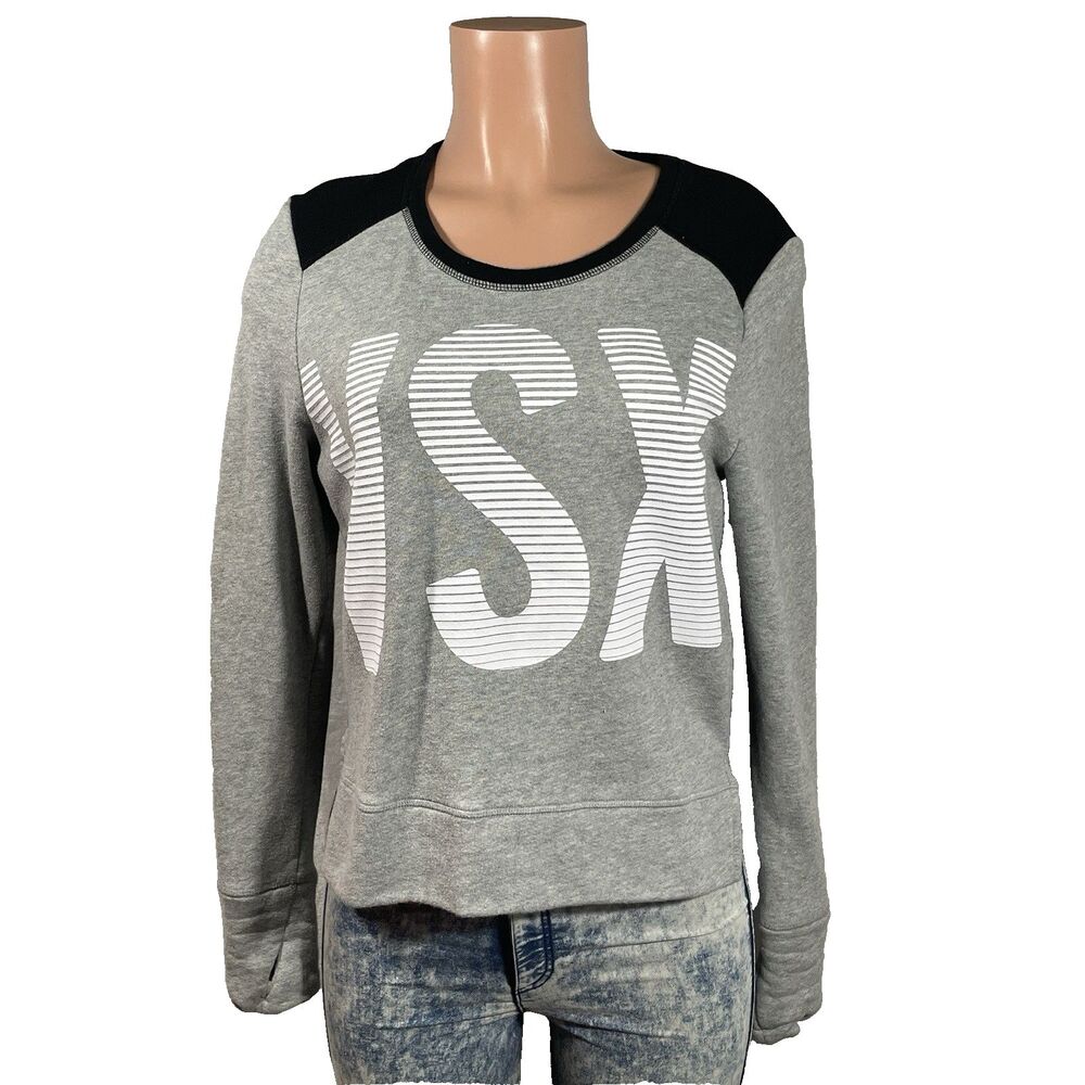 VSX Sport Open Back Activewear Long Sleeve Top Womens Cutout Gym Athletic Small